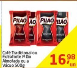 Tenda Atacado Café tradicional ou extraforte pilão 500g oferta
