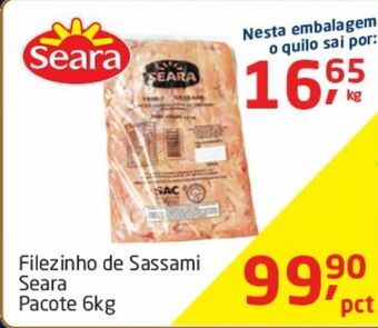 Tenda Atacado Filezinho de sassami seara 6kg oferta