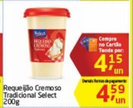 Requeijão cremoso tradicional select 200g