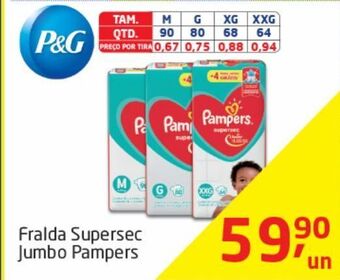 Tenda Atacado Fralda supersec jumbo pampers oferta