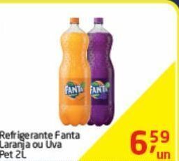 Tenda Atacado Refrigerante fanta laranja e uva pet 2l oferta