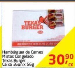 Tenda Atacado Hambúrguer de carnes mistas texas burguer oferta