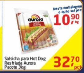 Tenda Atacado Salsicha para hot dog aurora 3kg oferta