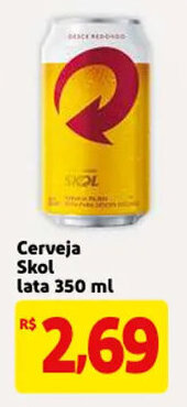 Mercado Extra Cerveja Skol lata 350ml oferta