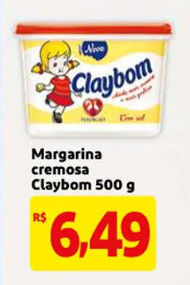 Margarina Cremosa Claybom 500g
