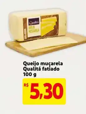 Mercado Extra Queijo mucarela Qualita fatiado 100g oferta