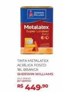 Tinta metalatex acrílica branca