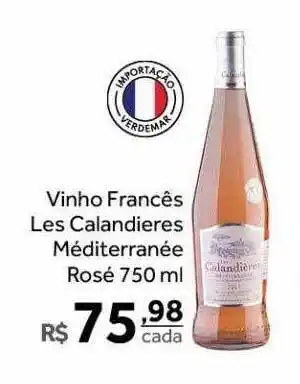 Vinho francês las calandieres méditerranée rosé