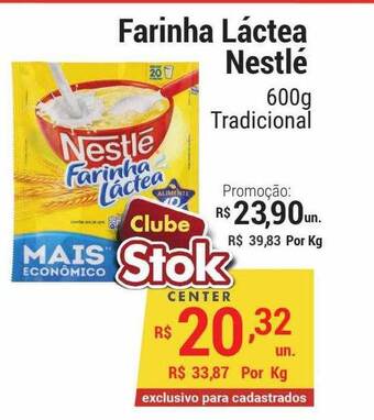 Farinha láctea nestlé