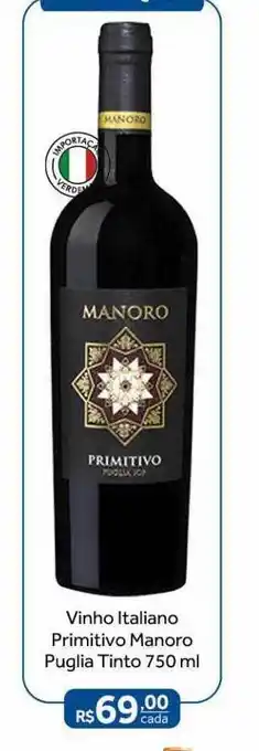 Verdemar Supermercado Vinho italiano primitijvo manoro puglia tinto oferta