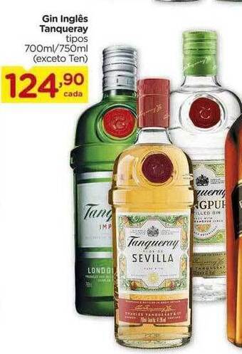 Carrefour Gin inglês tanqueray oferta