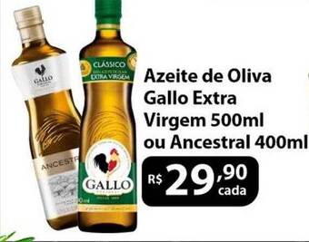 Supermercados Tischler Azeite de oliva gallo extra virgem ou ancestral oferta