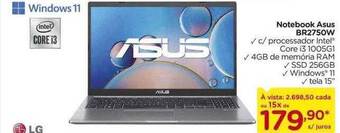 Carrefour Notebook asus br2750w oferta