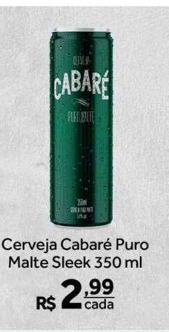 Verdemar Supermercado Cerveja cabaré puro malte sleek oferta