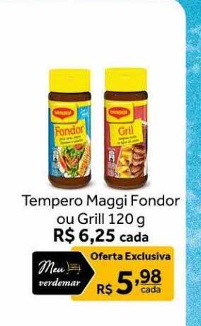 Tempero maggi fondor ou grill