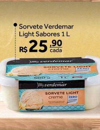 Verdemar Supermercado Sorvete verdemar light sabores oferta