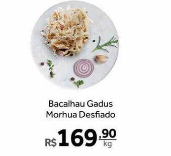 Bacalhau gadus morhua desfiado