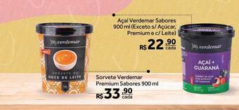 Verdemar Supermercado Açaí verdemar sabores sorvete verdemar premium sabores oferta