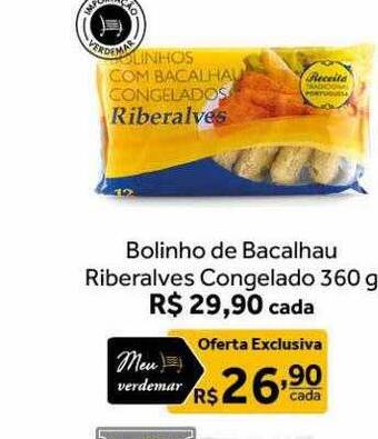 Verdemar Supermercado Bolinho de bacalhau riberalves congelado oferta