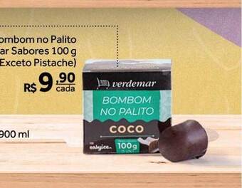 Verdemar Supermercado Bombom no palito verdemar sabores oferta