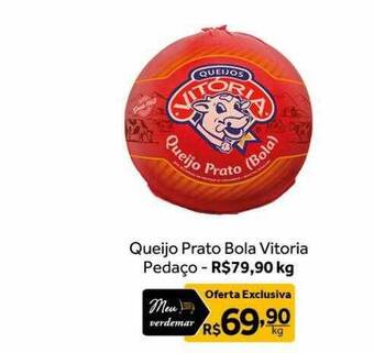 Verdemar Supermercado Queijo prato bola vitoria pedaço oferta