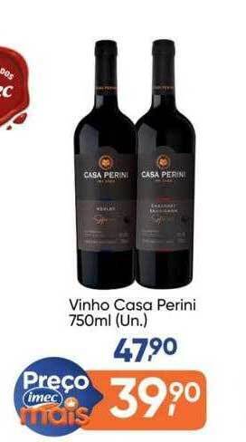 Imec Supermercados Vinho casa perini oferta