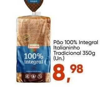 Imec Supermercados Pão 100% integral italianinho tradicional oferta