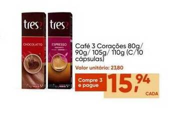 Imec Supermercados Café 3 corações oferta