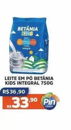 Pinheiro Supermercado Leite em pó betânia kids integral oferta