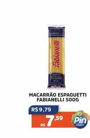 Pinheiro Supermercado Macarrão espaguetti fabianelli oferta