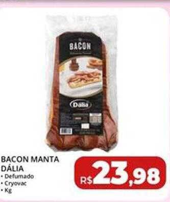 Rebouças Supermercados Bacon manta dália oferta