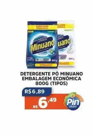 Pinheiro Supermercado Detergente pó minuano oferta
