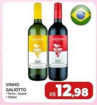 Rebouças Supermercados Vinho galiotto oferta