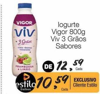 Supermercado Dalben Iogurte vigor viv 3 grãos sabores oferta