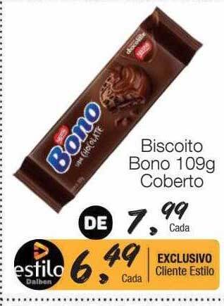 Supermercado Dalben Biscoito bono coberto oferta