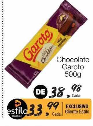 Supermercado Dalben Chocolate garoto oferta