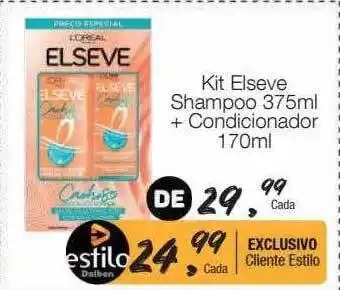 Supermercado Dalben Kit elseve shampoo + condicionador oferta