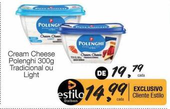 Supermercado Dalben Cream cheese polenghi tradicional ou light oferta