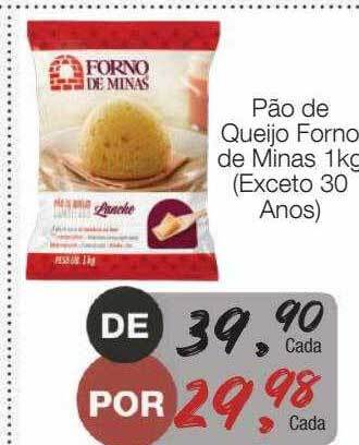 Supermercado Dalben Pão de queijo forno de minas oferta
