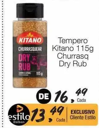 Supermercado Dalben Tempero kitano churrasq dry rub oferta