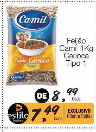 Supermercado Dalben Feijão camil carioca tipo 1 oferta