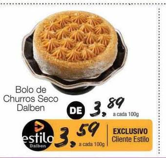 Bolo de churros seco dalben
