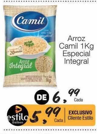 Supermercado Dalben Arroz camil especial integral oferta