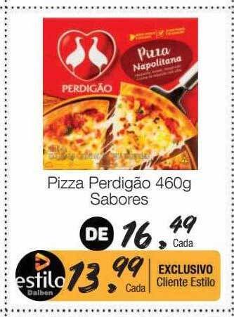 Supermercado Dalben Pizza perdigão sabores oferta