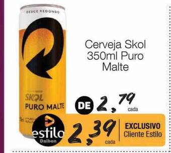Supermercado Dalben Cerveja skol puro malte oferta