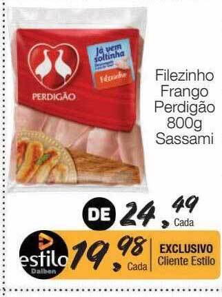 Supermercado Dalben Filezinho frango perdigão sassami oferta