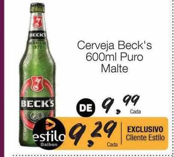 Cerveja beck's puro malte