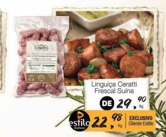 Supermercado Dalben Linguiça ceratti frescal suína oferta