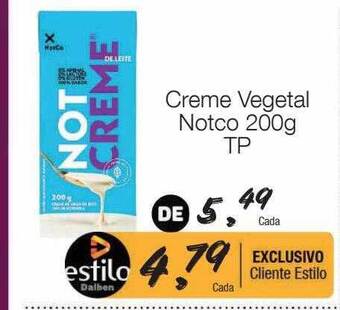 Supermercado Dalben Creme vegetal notco oferta