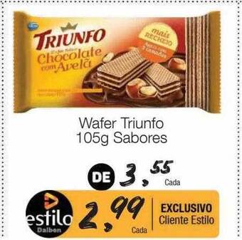 Supermercado Dalben Wafer triunfo sabores oferta
